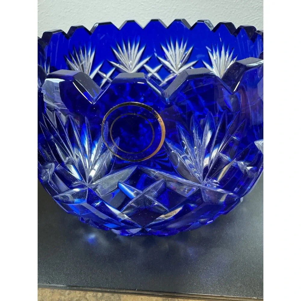 Cobalt Blue Crystal Bowl 5
